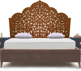 Hand Carved King Size Bed Headboard Bed Head H6